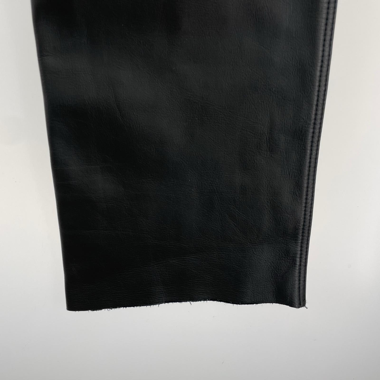 パンツ Liugoo Leathers カウレザーパンツ 32 ブラック