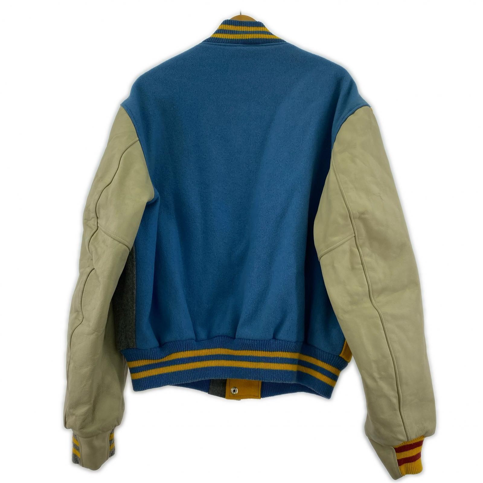 ジャケット 80-90s Golden Bear スカジャン XL 切替 USA製 マルチカラー