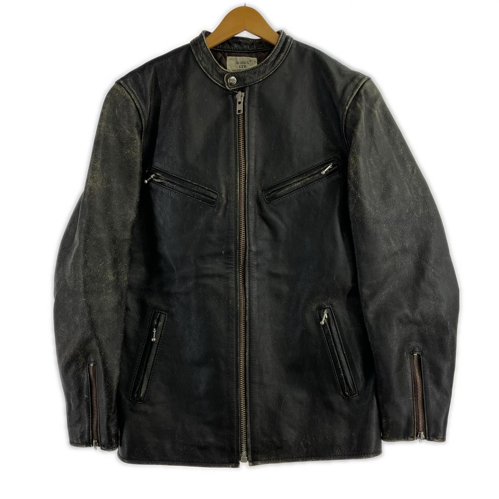 ライダースジャケット シングルライダースジャケット レザー BLK ブラック