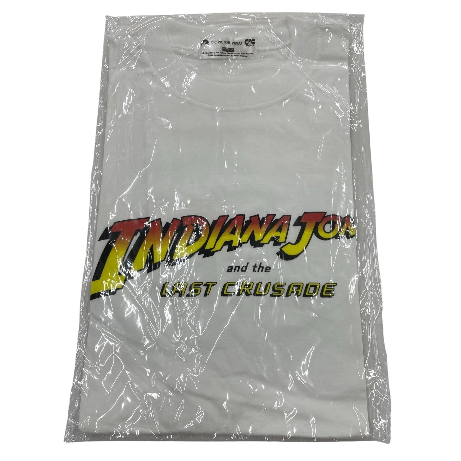 半袖Tシャツ 80-90’s Indiana Jones and the LAST CRUSADE 最後の聖戦 Tee ホワイト