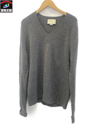 セーター カシミヤ混 グレー