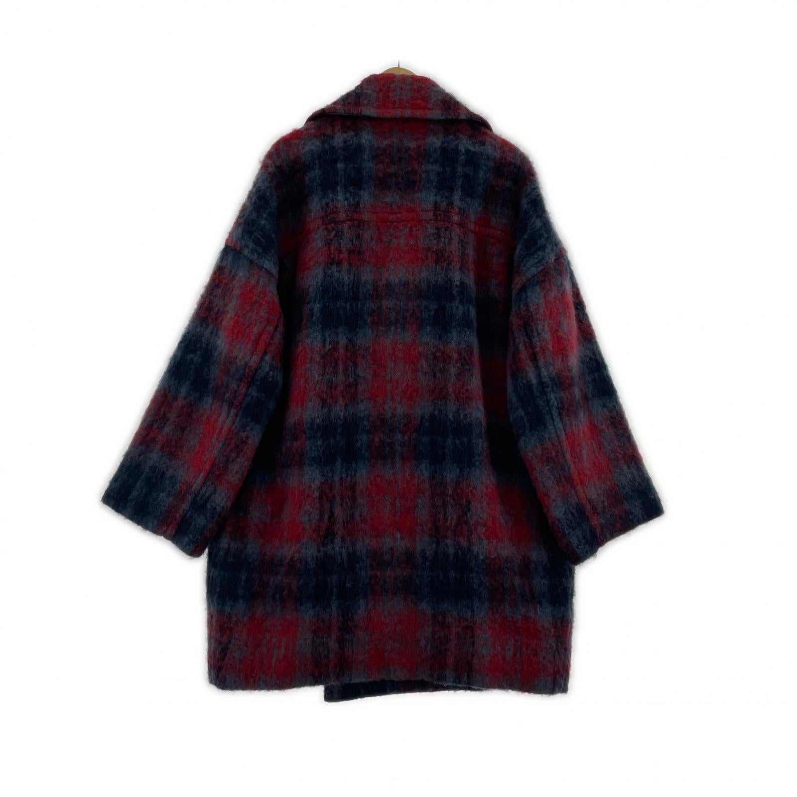 ジャケット コクーンダッフルコート チェック 44 44