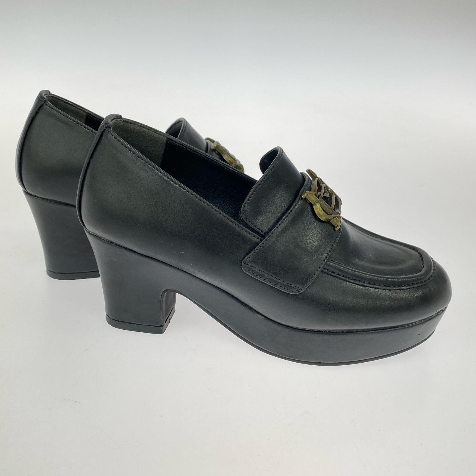 パンプス Maison de FlEUR お姉さまのコインローファー ブラック S ブラック