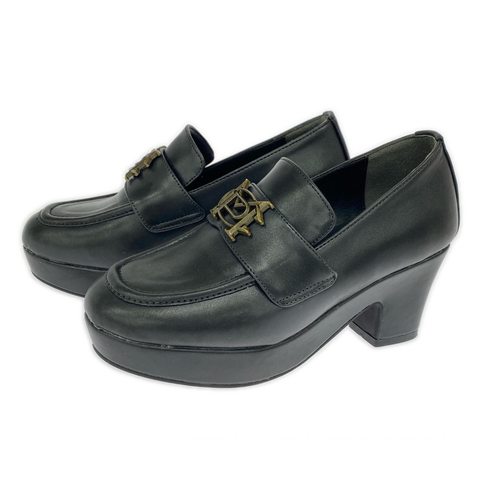 パンプス Maison de FlEUR お姉さまのコインローファー ブラック S ブラック