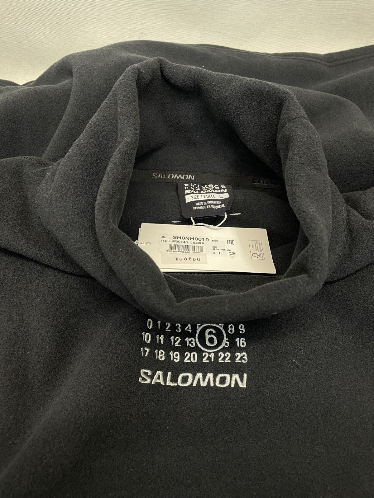 スウェット MM6×SALOMON Long-sleeved Top Washed Black L ブラック SH0NH0019