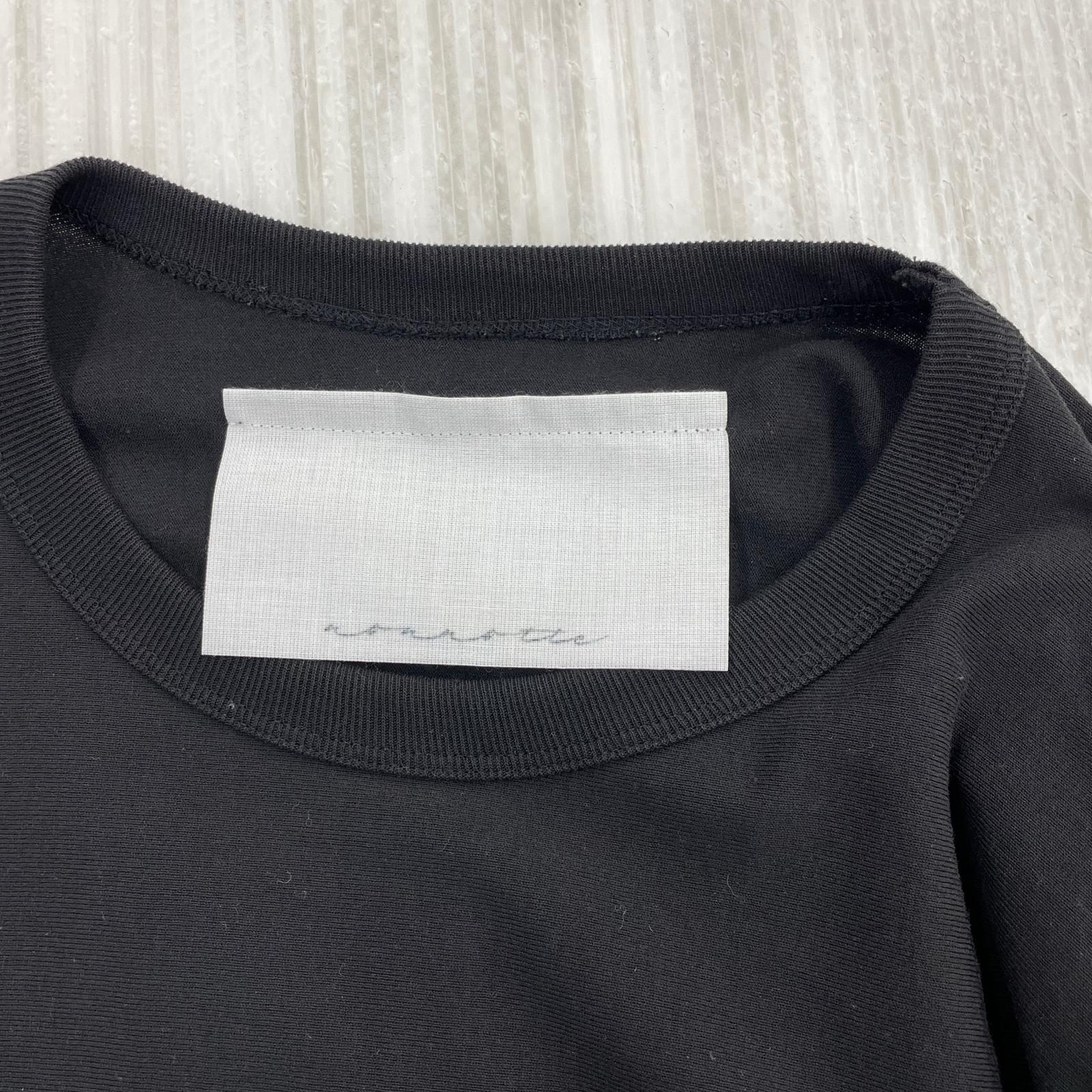 半袖Tシャツ nonnotte Draping circular t-shirt 3 ブラック 3 ブラック