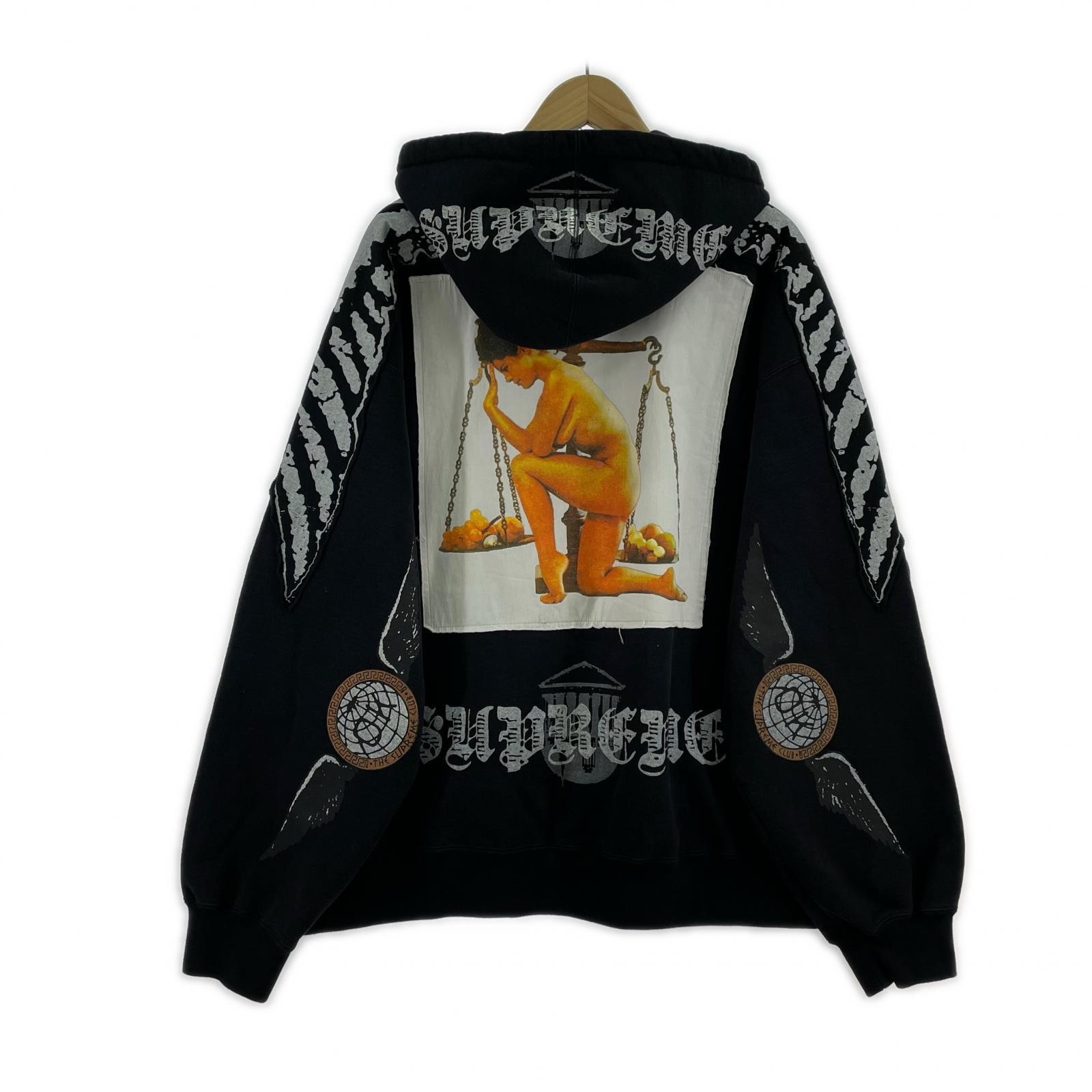 パーカー Supreme 25AW Wings Zip Up Hooded Sweatshirt XL 黒 ブラック