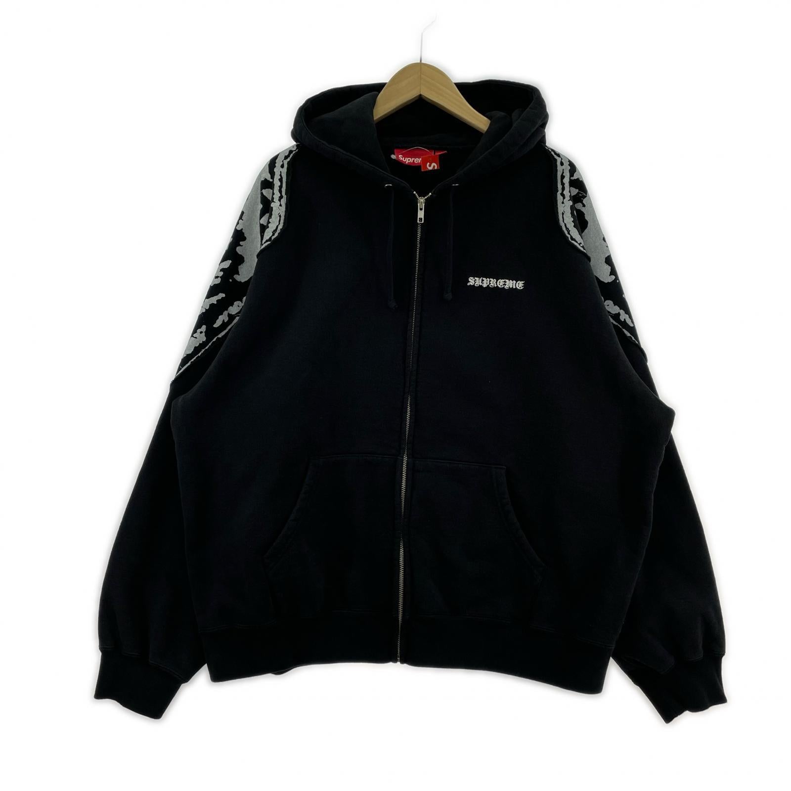 パーカー Supreme 25AW Wings Zip Up Hooded Sweatshirt XL 黒 ブラック
