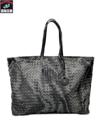 Bottega Veneta インストレッチオリュージョン パイソン転写 トートバッグ