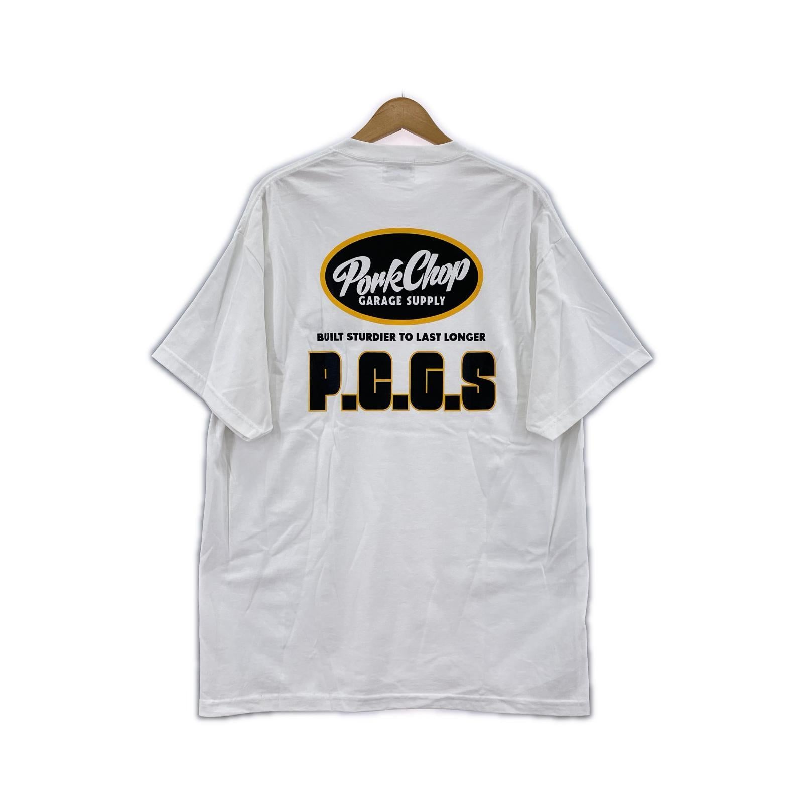 半袖Tシャツ PORKCHOP プリントTee XL WHT LL ホワイト