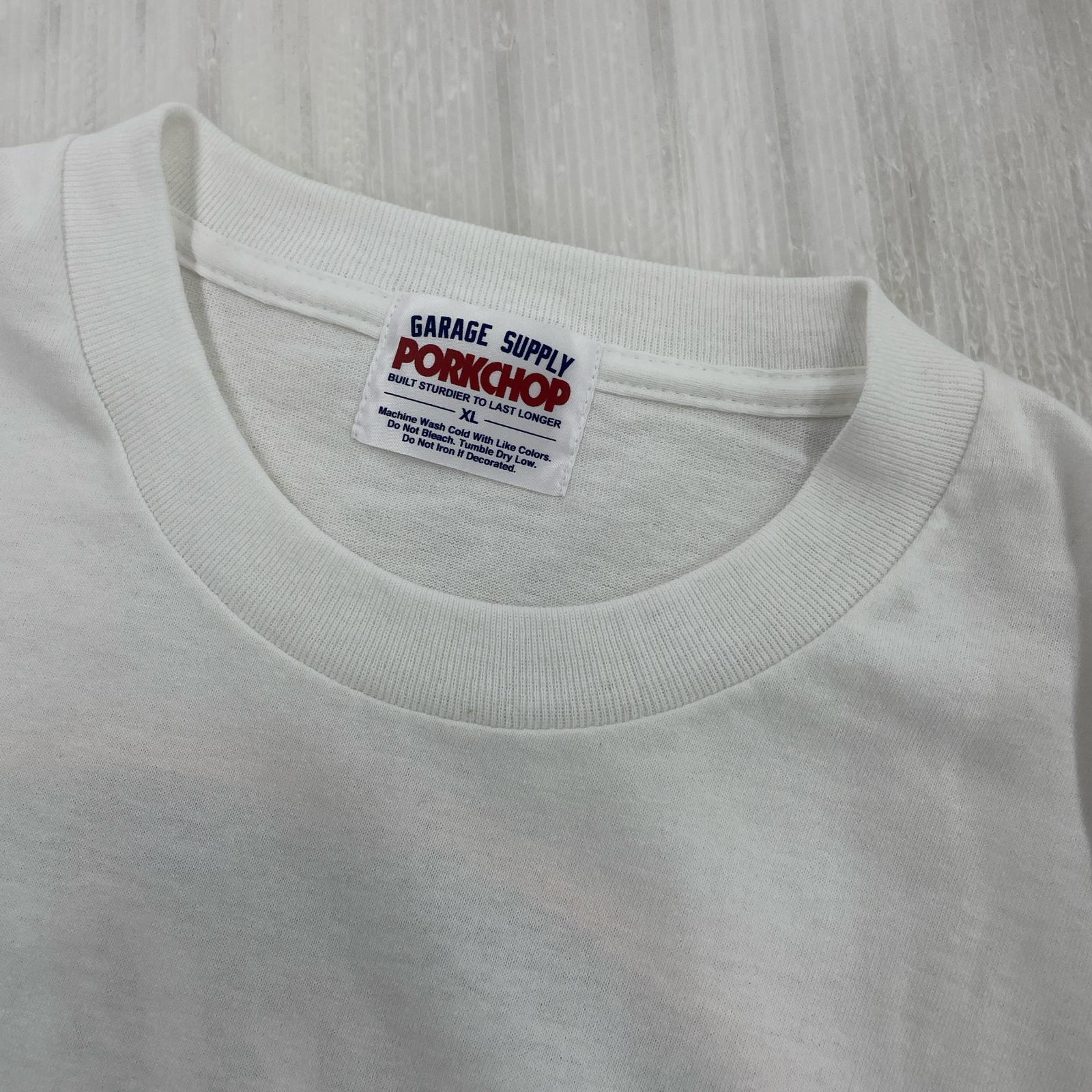 半袖Tシャツ PORKCHOP プリントTee XL WHT LL ホワイト
