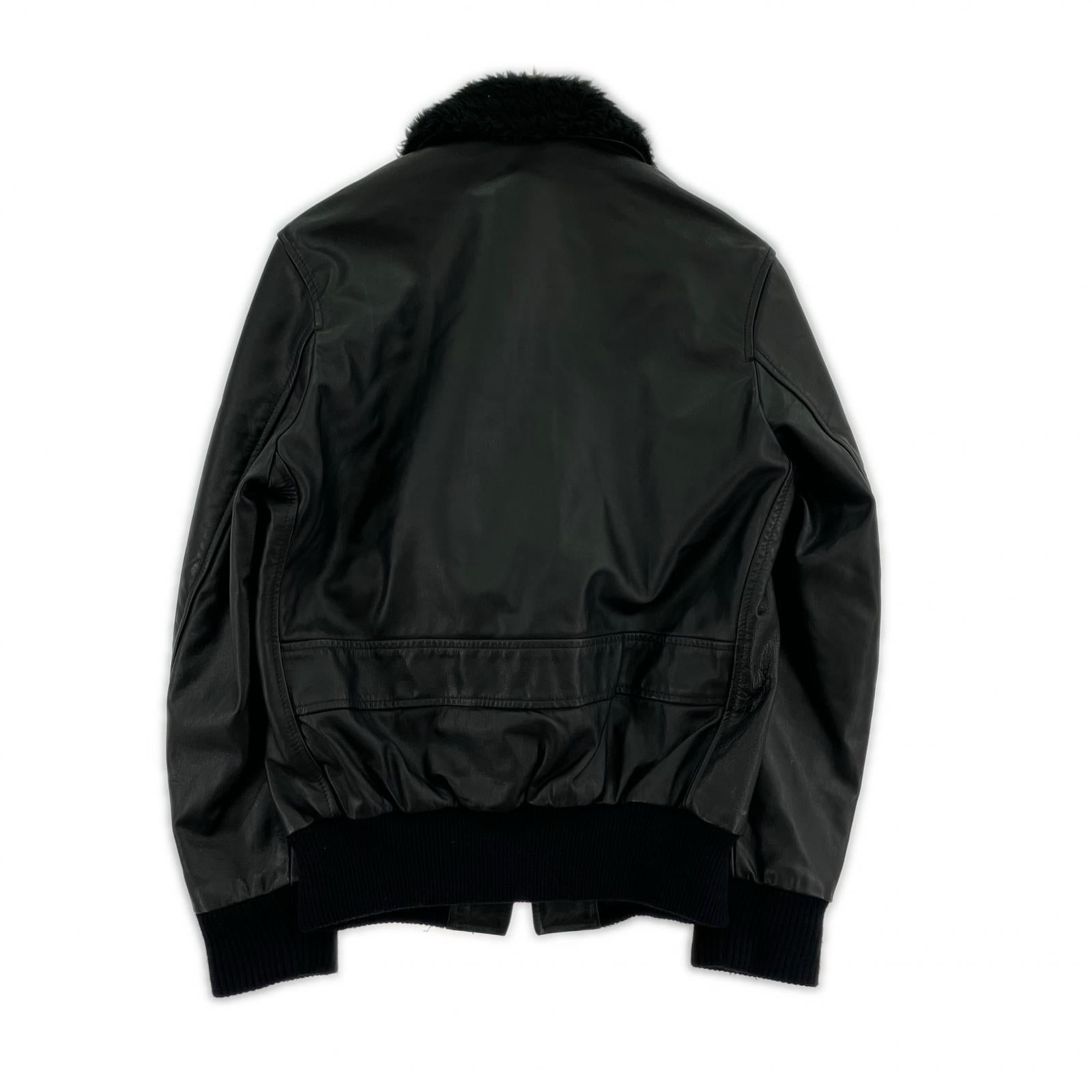 レザージャケット × Schott A-2 レザーフライトジャケット S ブラック