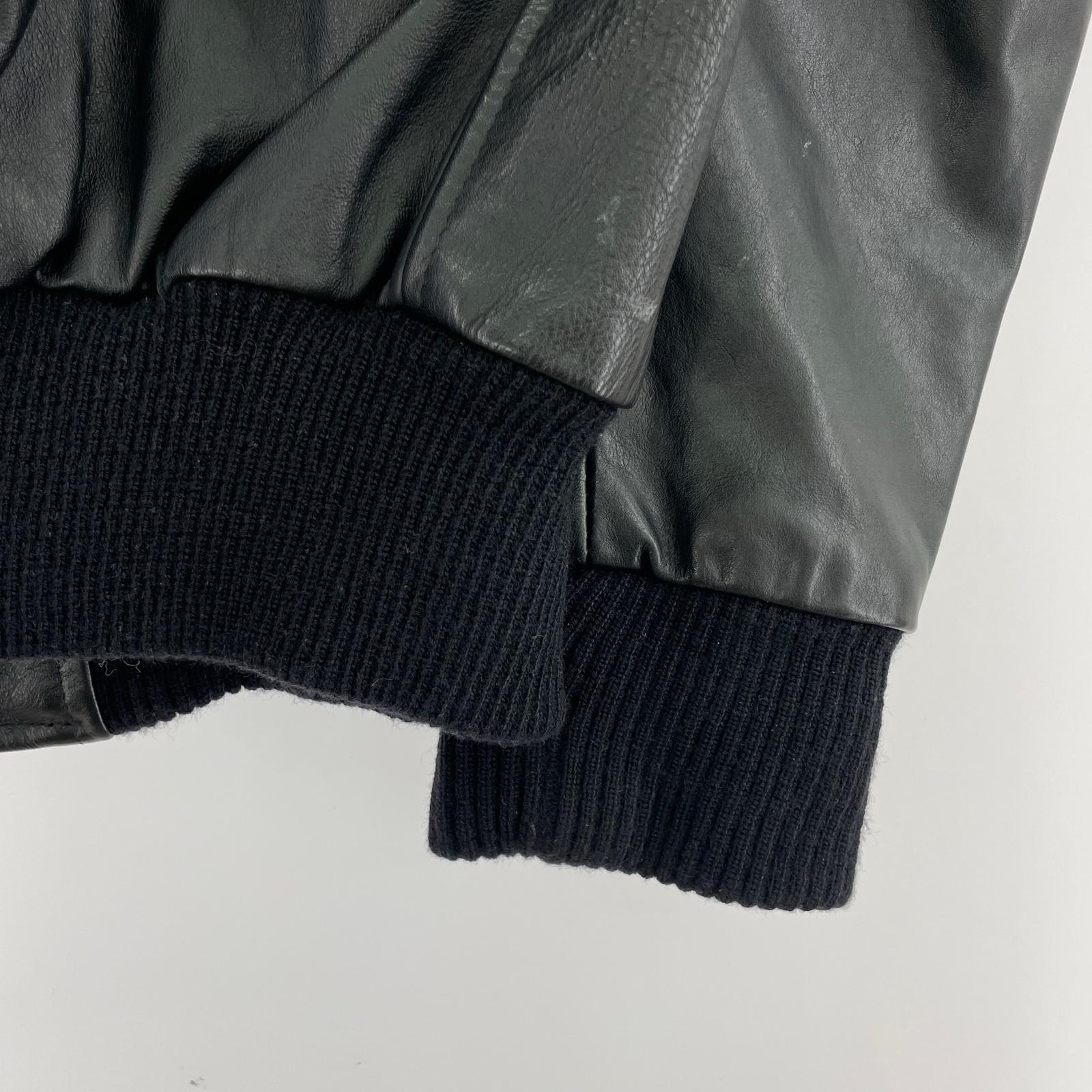 レザージャケット × Schott A-2 レザーフライトジャケット S ブラック