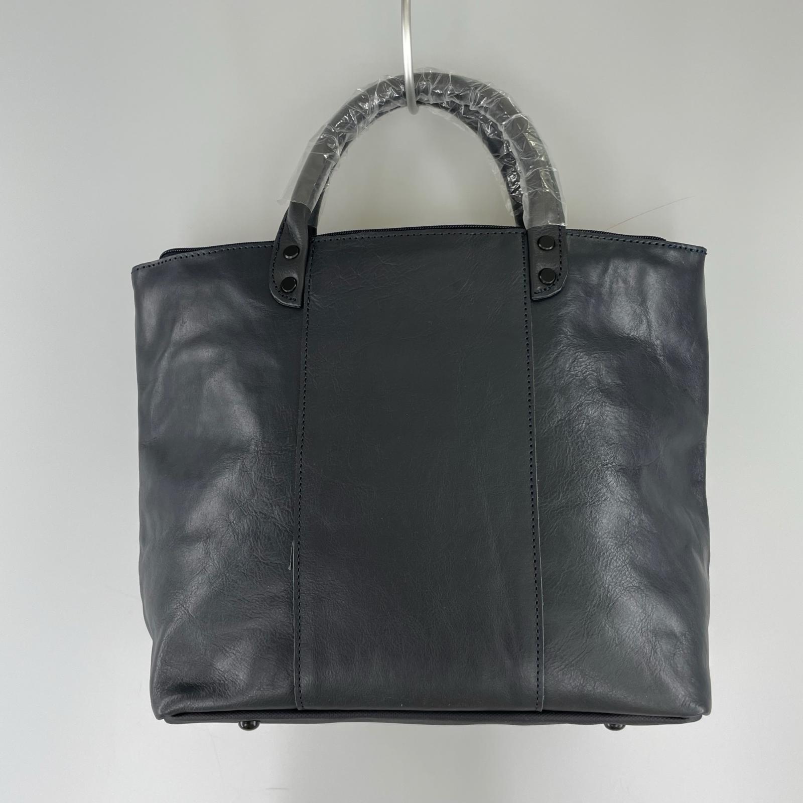 その他バッグ HARVESTLABEL 髭 レザー トートバッグ BLK ブラック