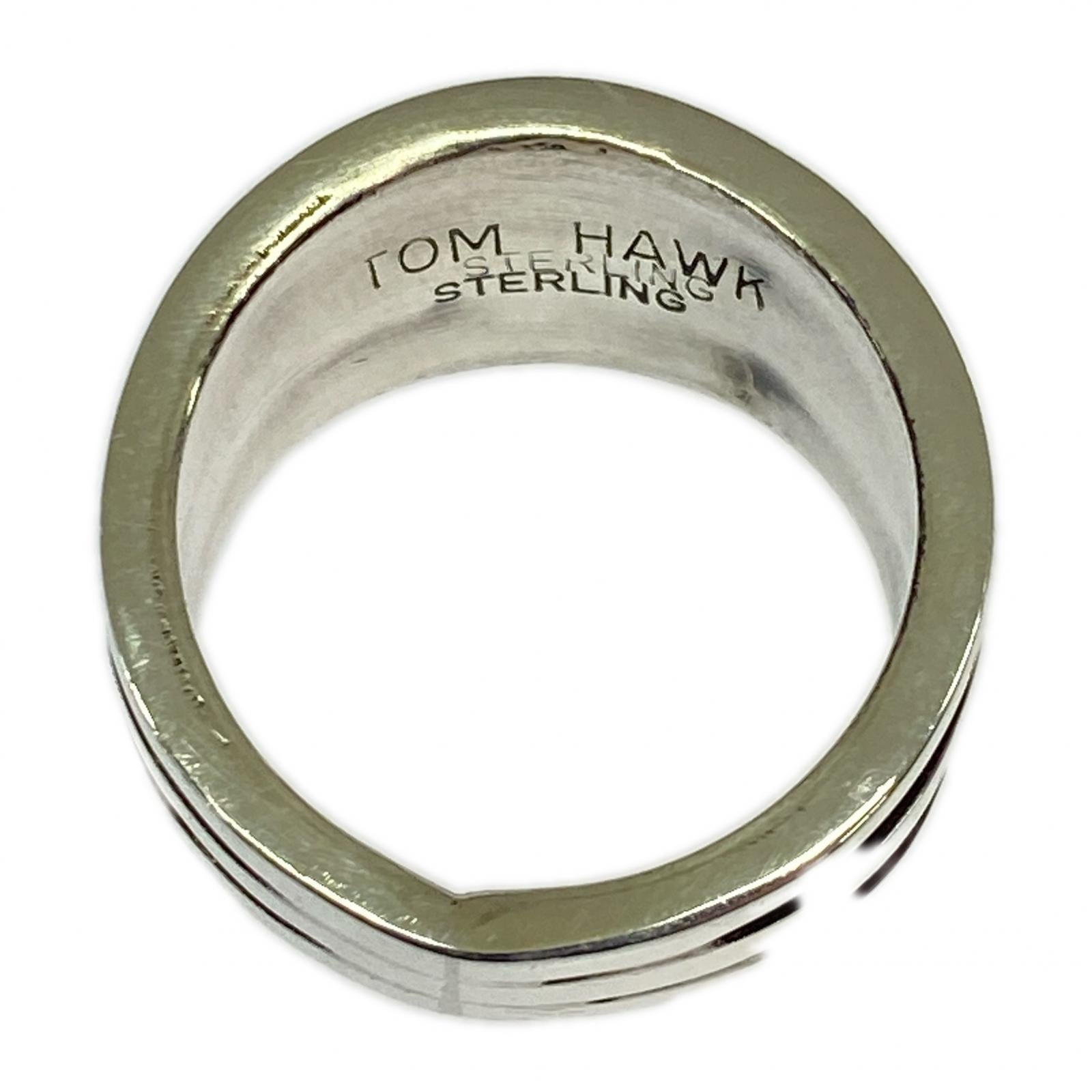リング・指輪 TOM HAWK STERLING 2 Line Ring シルバー