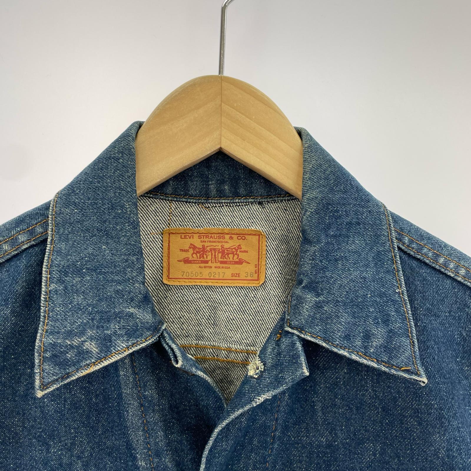 デニムジャケット 70505 70s 4th 38 ブルー