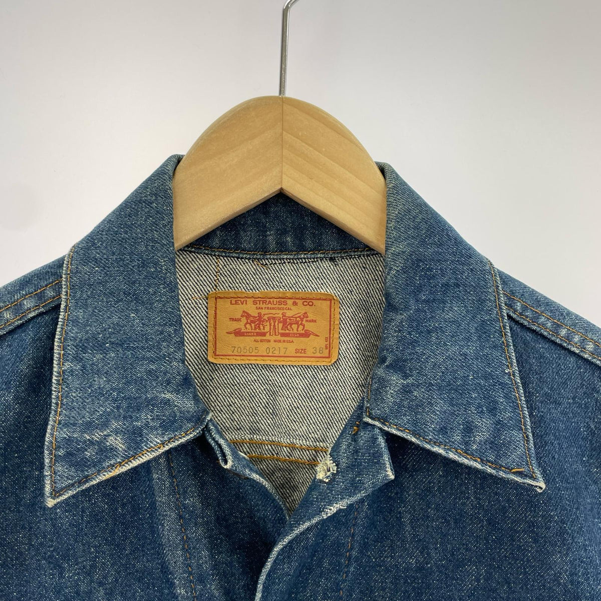 デニムジャケット 70505 70s 4th 38 ブルー