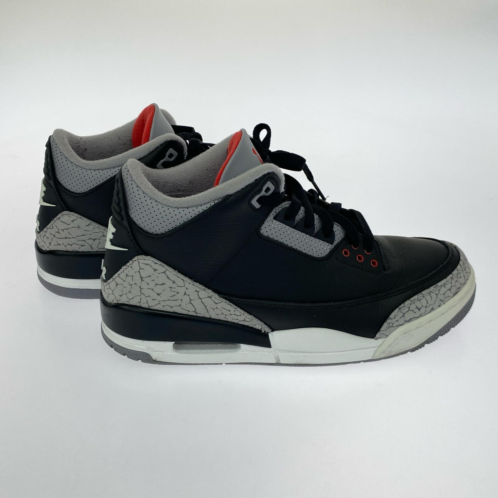 スニーカー AIR JORDAN 3 BLACK CEMENT 27cm (US9 UK8 1/2 EU44) ブラック
