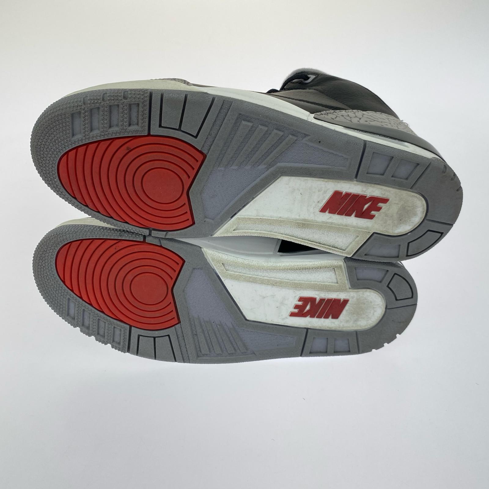 スニーカー AIR JORDAN 3 BLACK CEMENT 27cm (US9 UK8 1/2 EU44) ブラック