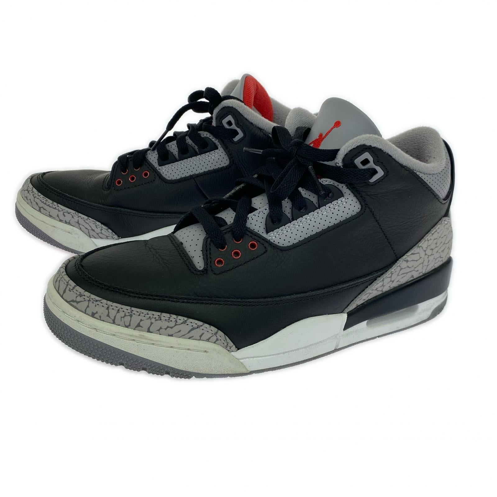 スニーカー AIR JORDAN 3 BLACK CEMENT 27cm (US9 UK8 1/2 EU44) ブラック