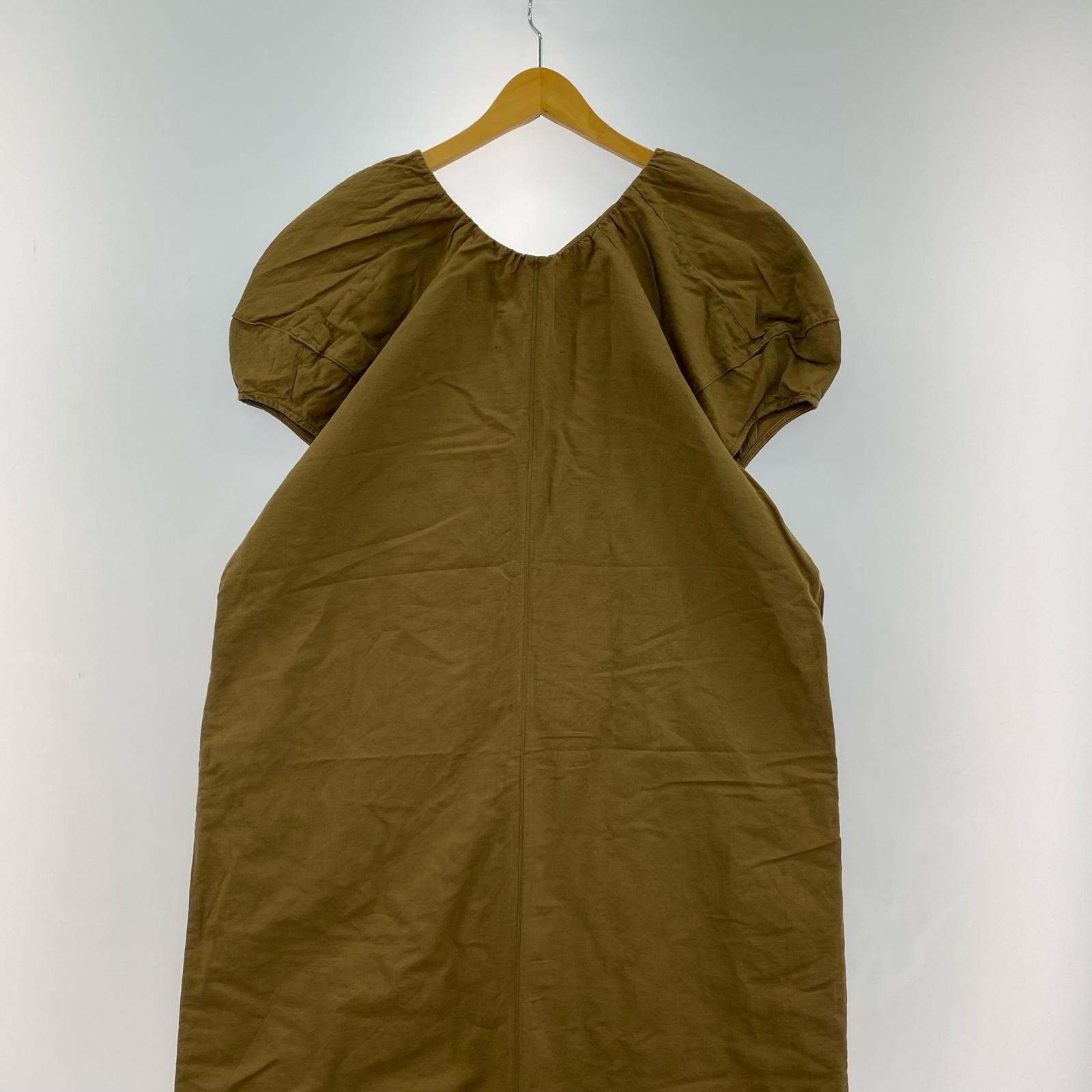 ワンピース Puff Sleeve Dress ブラウン