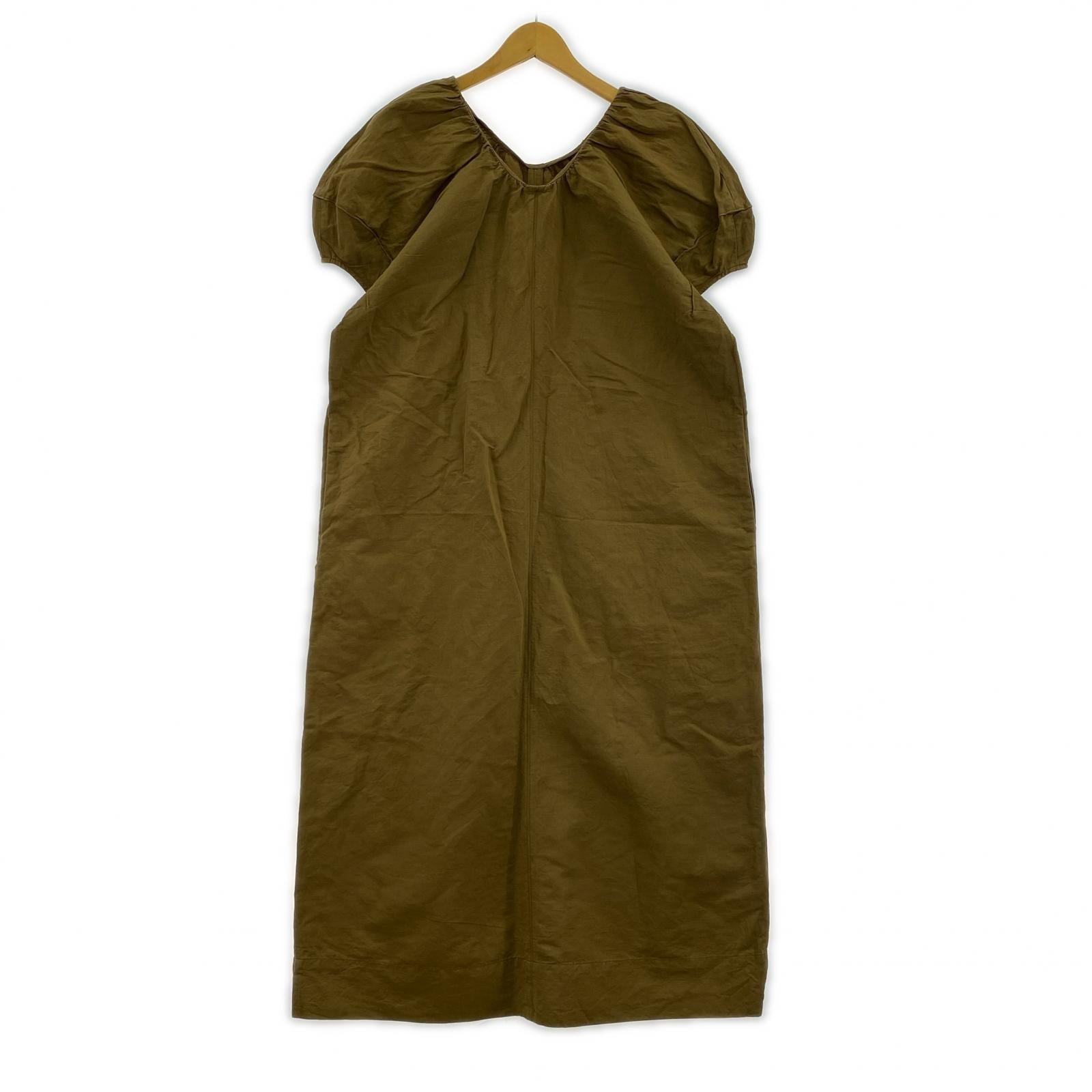 ワンピース Puff Sleeve Dress ブラウン