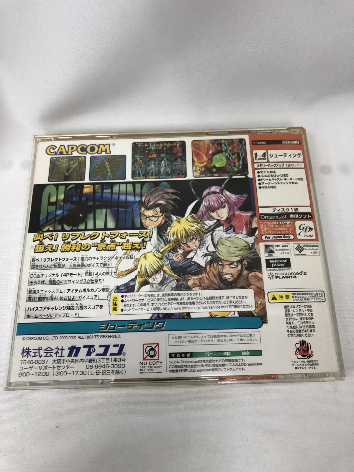 ドリームキャスト GIGAWING2 ゲームソフト