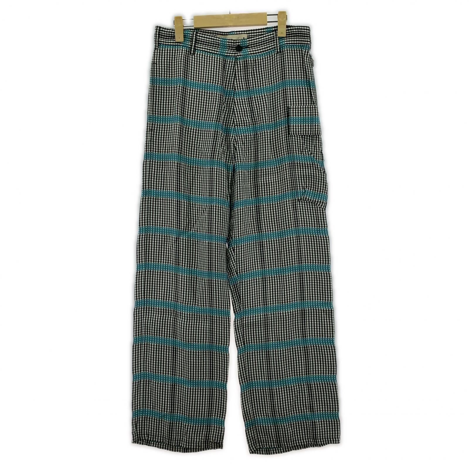その他ボトムス MARNI コントラストスティッチトラウザーパンツ 46 ブラック