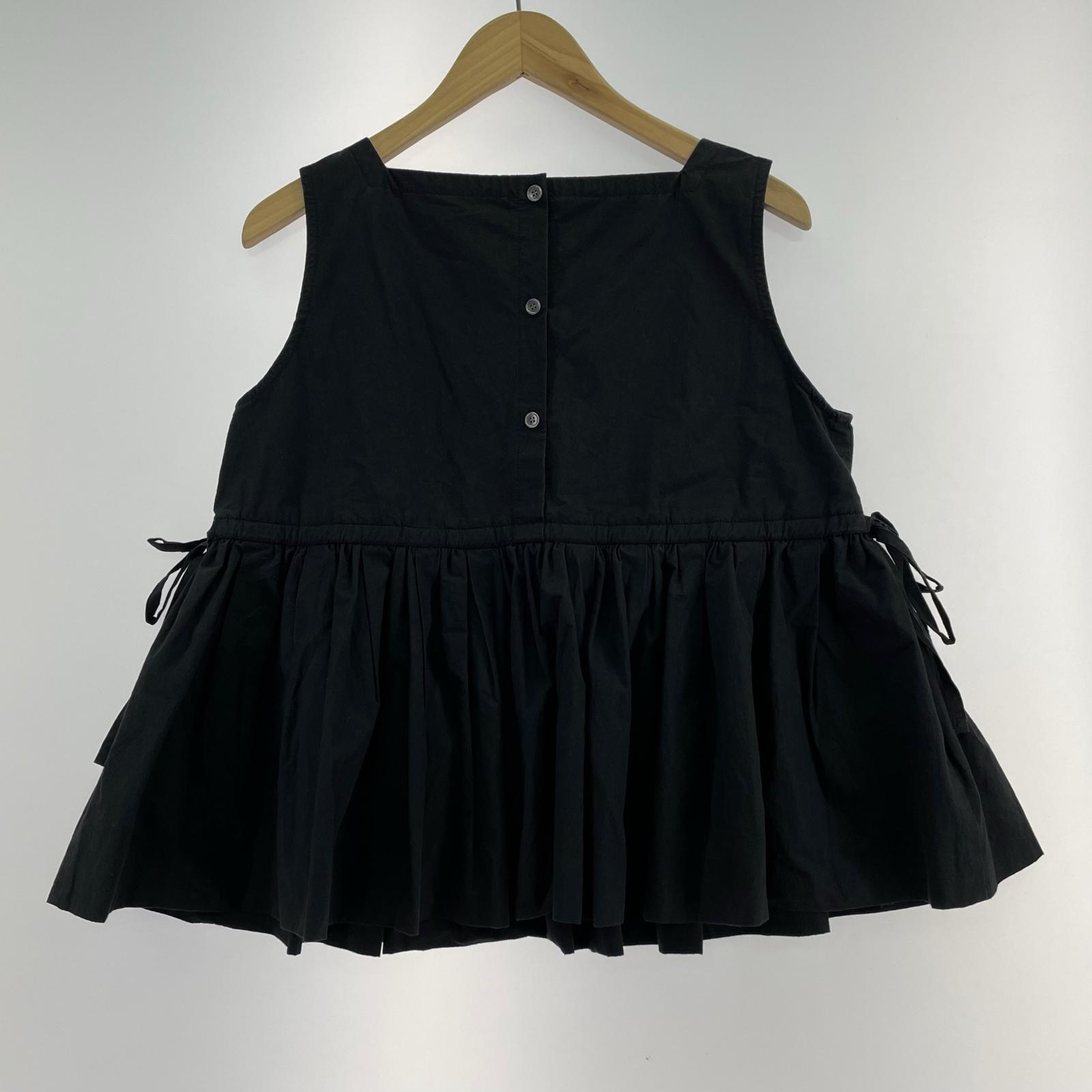 その他トップス Gypsophia ノースリーブブラウス 黒 ブラック