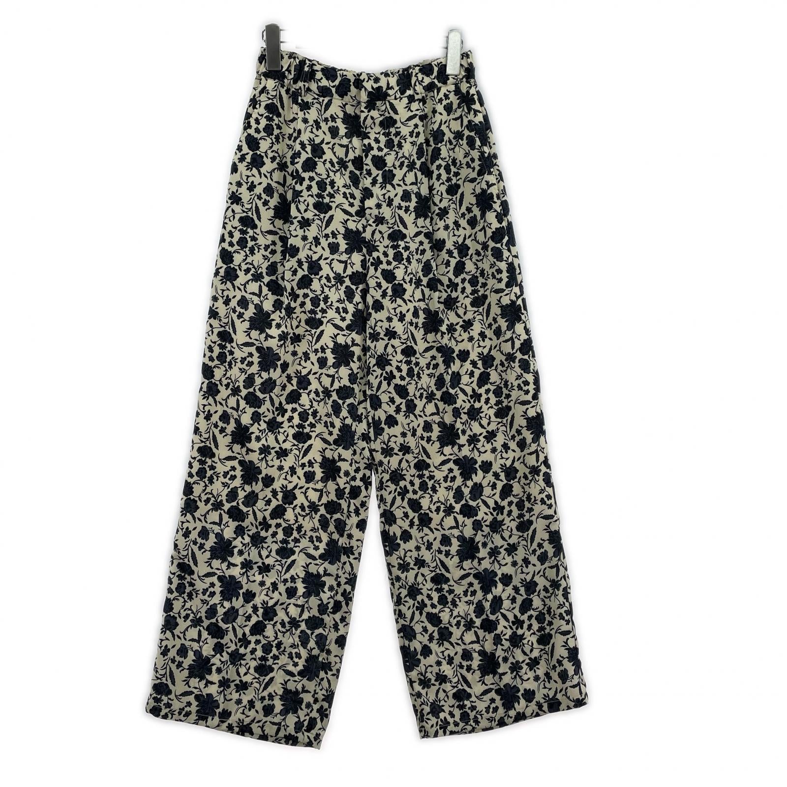 パンツ 25ss SLOBE IENA 花柄 パンツ 36 36