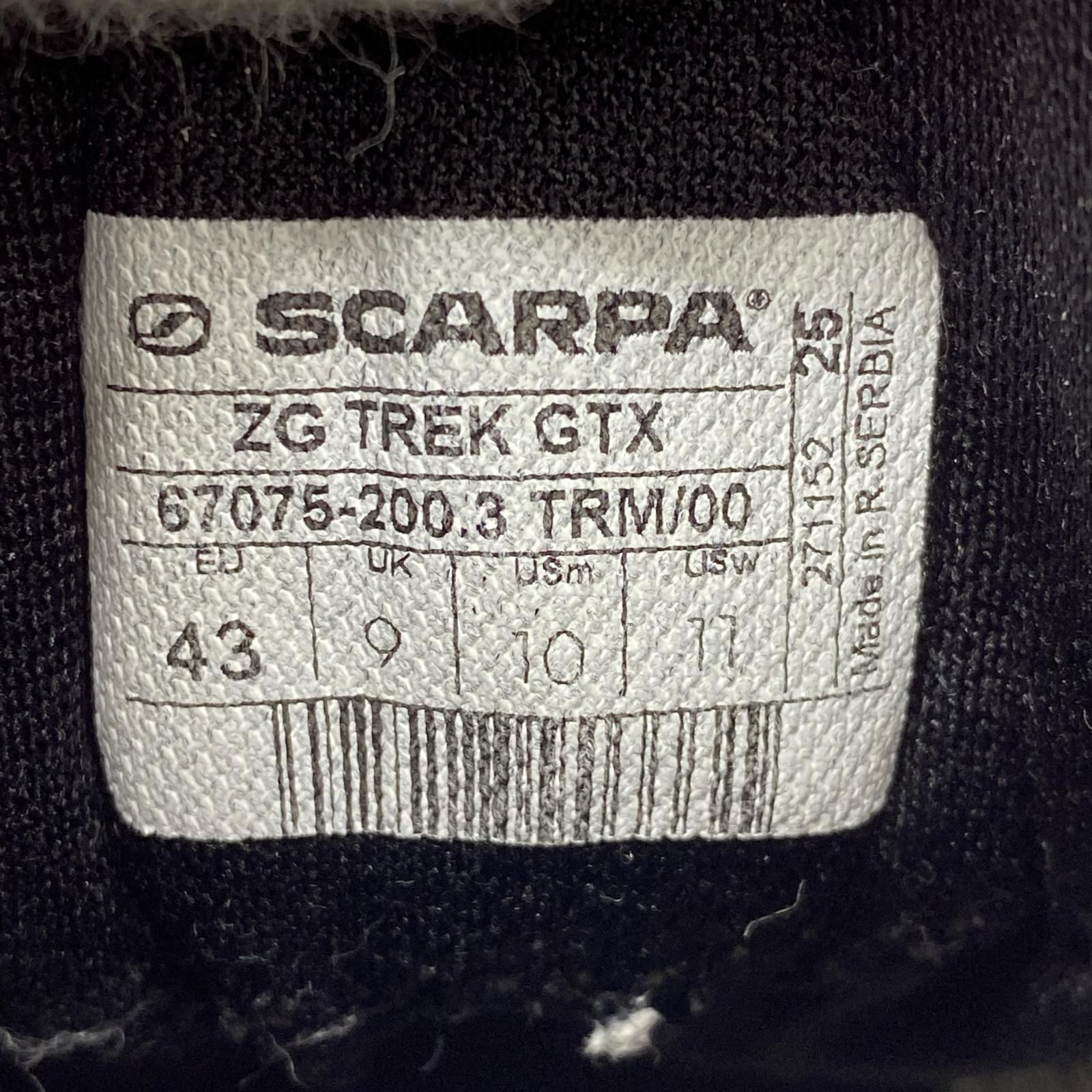 スニーカー SCARPA トレッキングシューズ 青 (43) 26.5cm (US8 1/2 UK8 EU43) ブルー