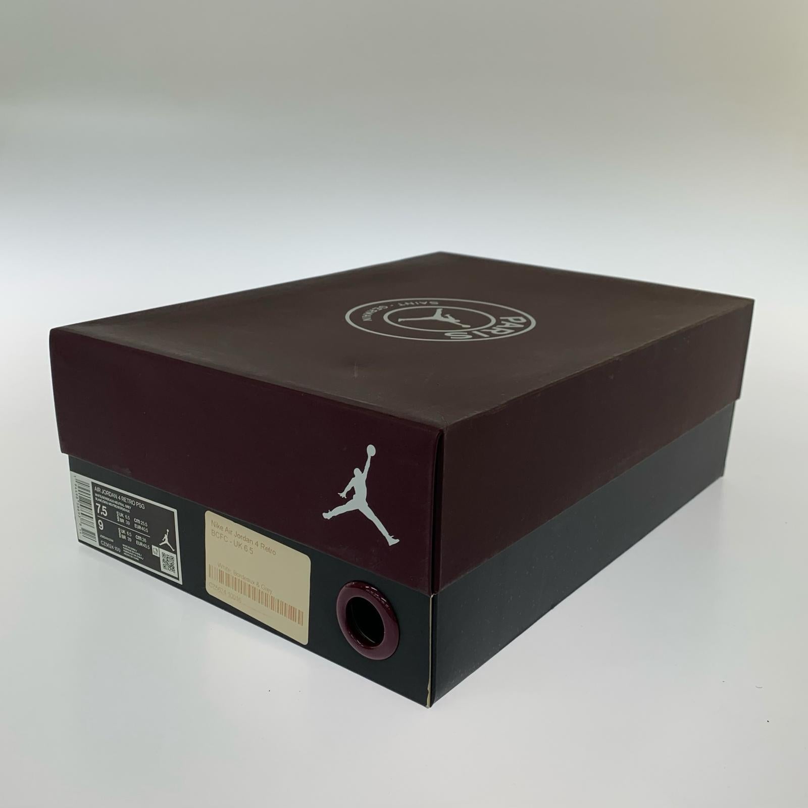 スニーカー NIKE AIR JORDAN 4 RETRO PSG 25.5cm (US7 1/2 UK7 EU41) ホワイト