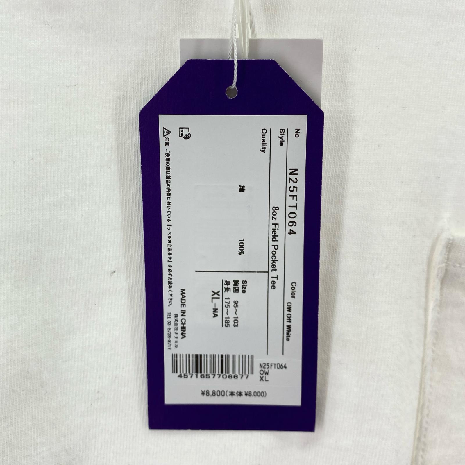 半袖Tシャツ 8oz POCKET TEE WHITE SIZE:XL ホワイト