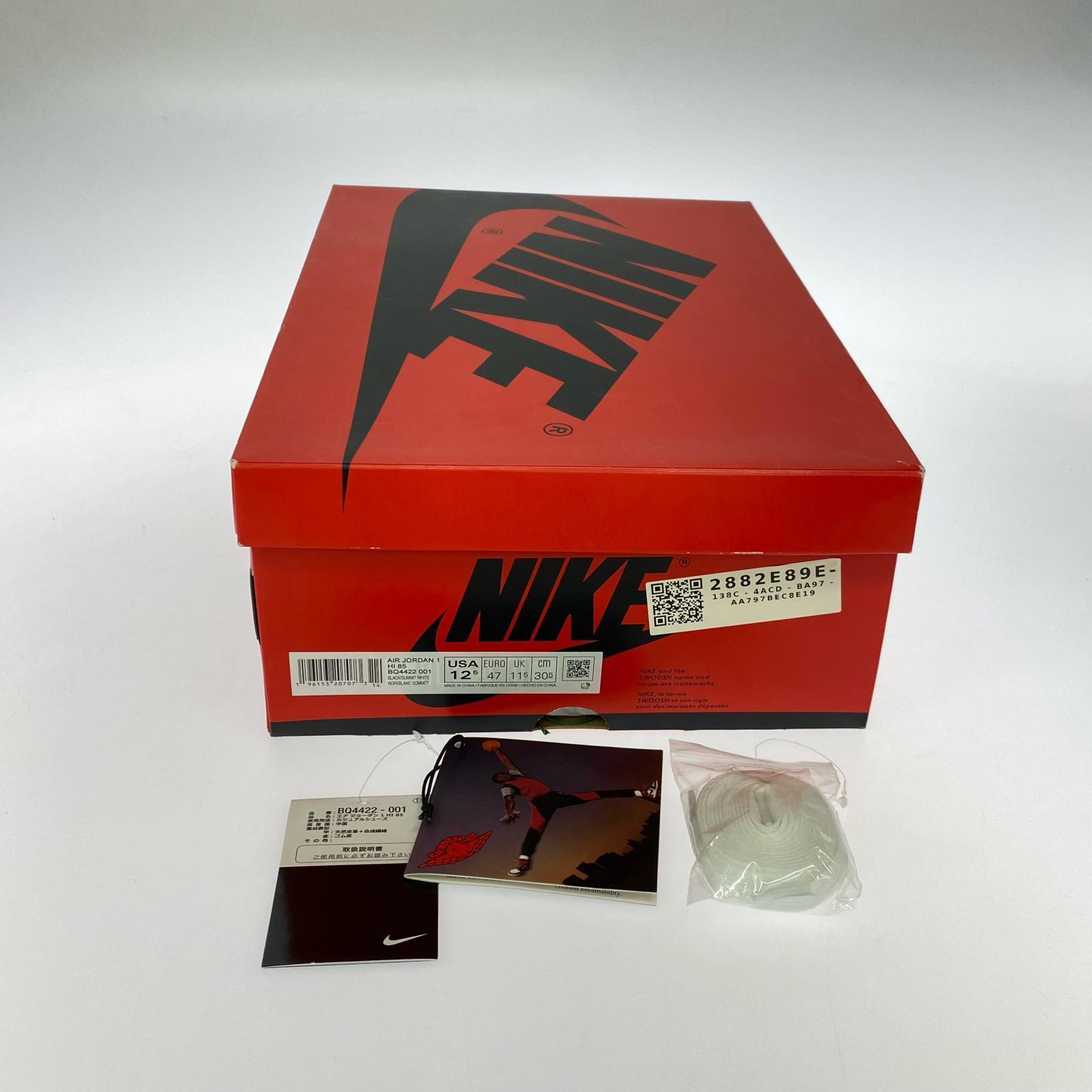 スニーカー AIR JORDAN 1 RETRO HI 85 BLACK 30.5cm 30.5cm (US12 1/2 UK12 EU51)