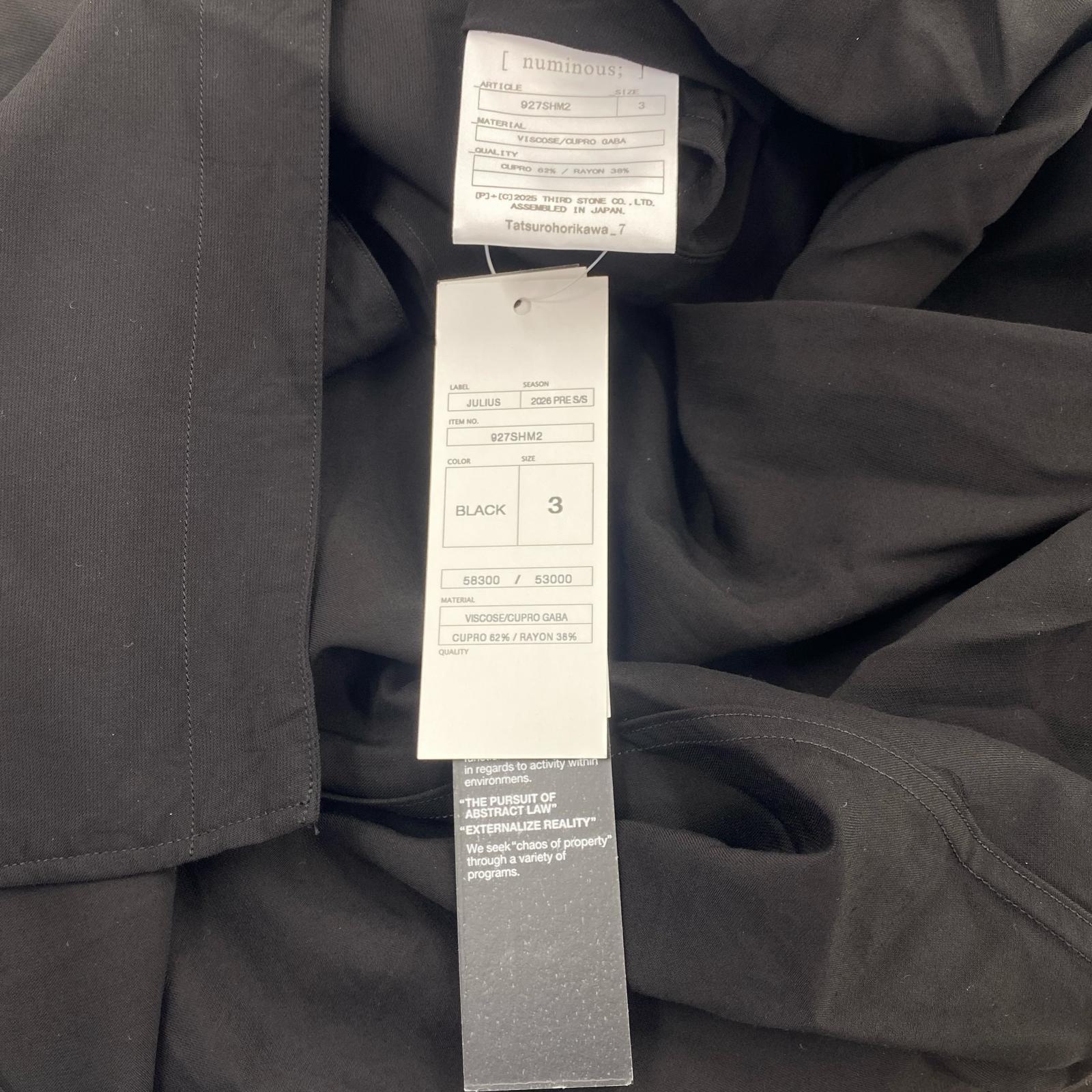 長袖シャツ 26 PRE S/S (3) 927SHM2 3 ブラック