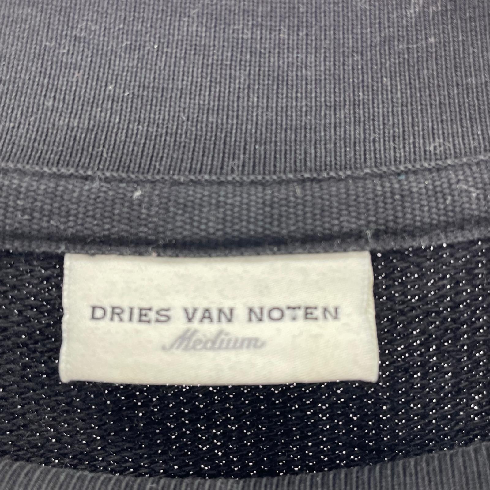 スウェット DRIES VAN NOTEN 19ss カンガルーポケット オーバーサイズスウェット M ブラック M ブラック