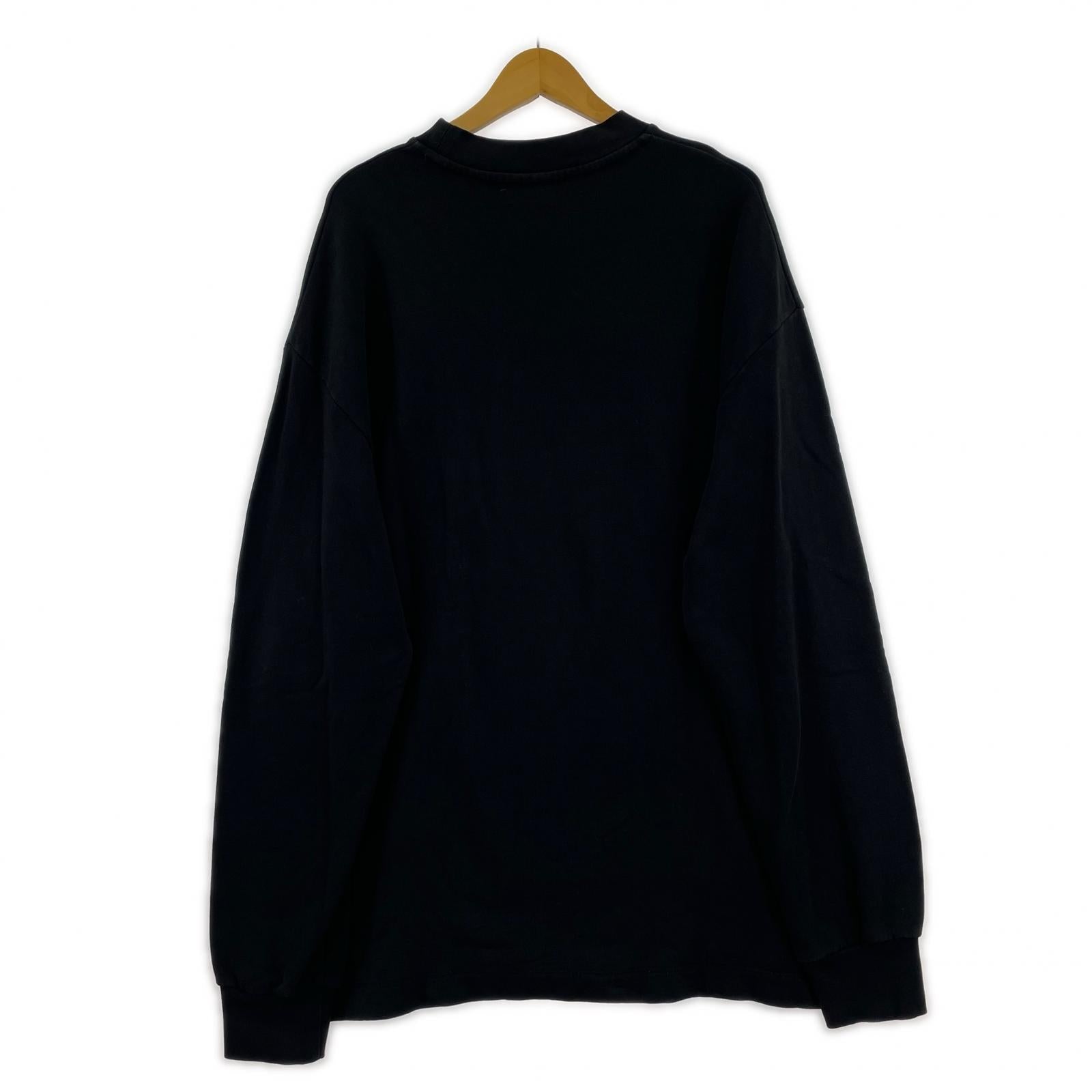 スウェット DRIES VAN NOTEN 19ss カンガルーポケット オーバーサイズスウェット M ブラック M ブラック