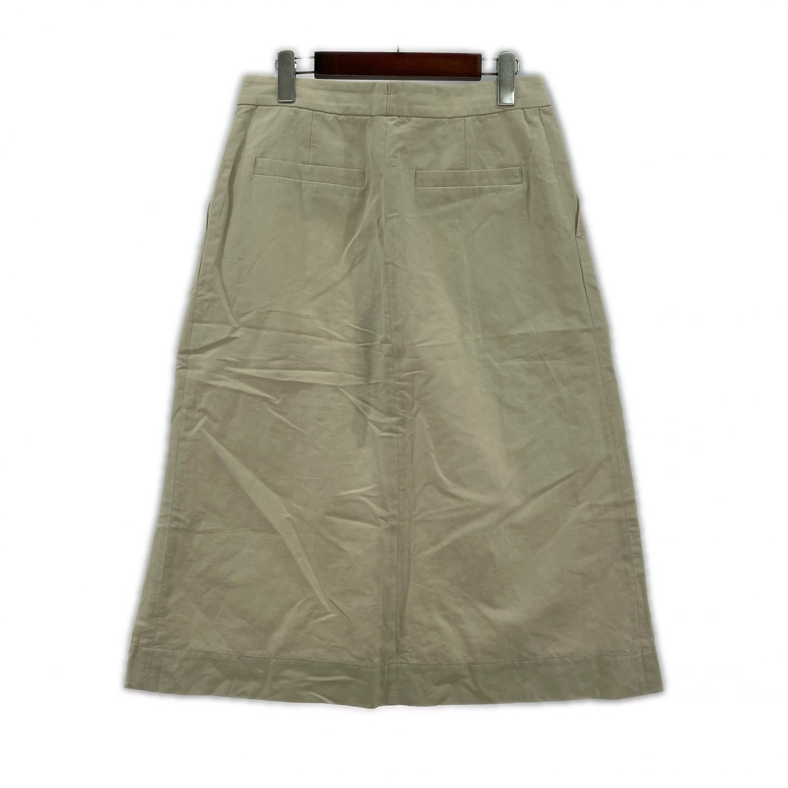 スカート PLAINWEAVE COTTON LINEN ホワイト