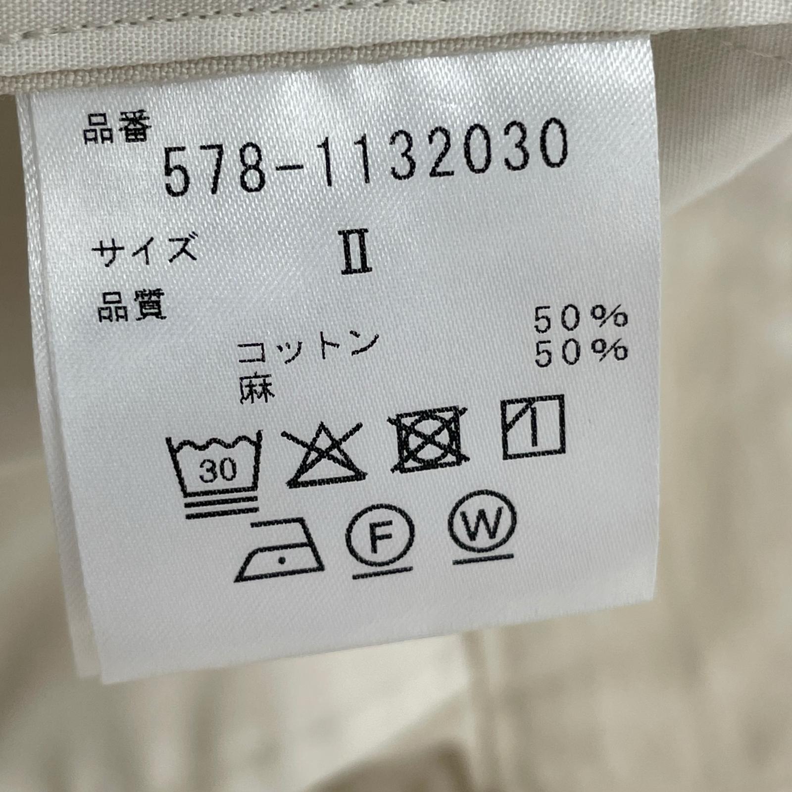 スカート PLAINWEAVE COTTON LINEN ホワイト