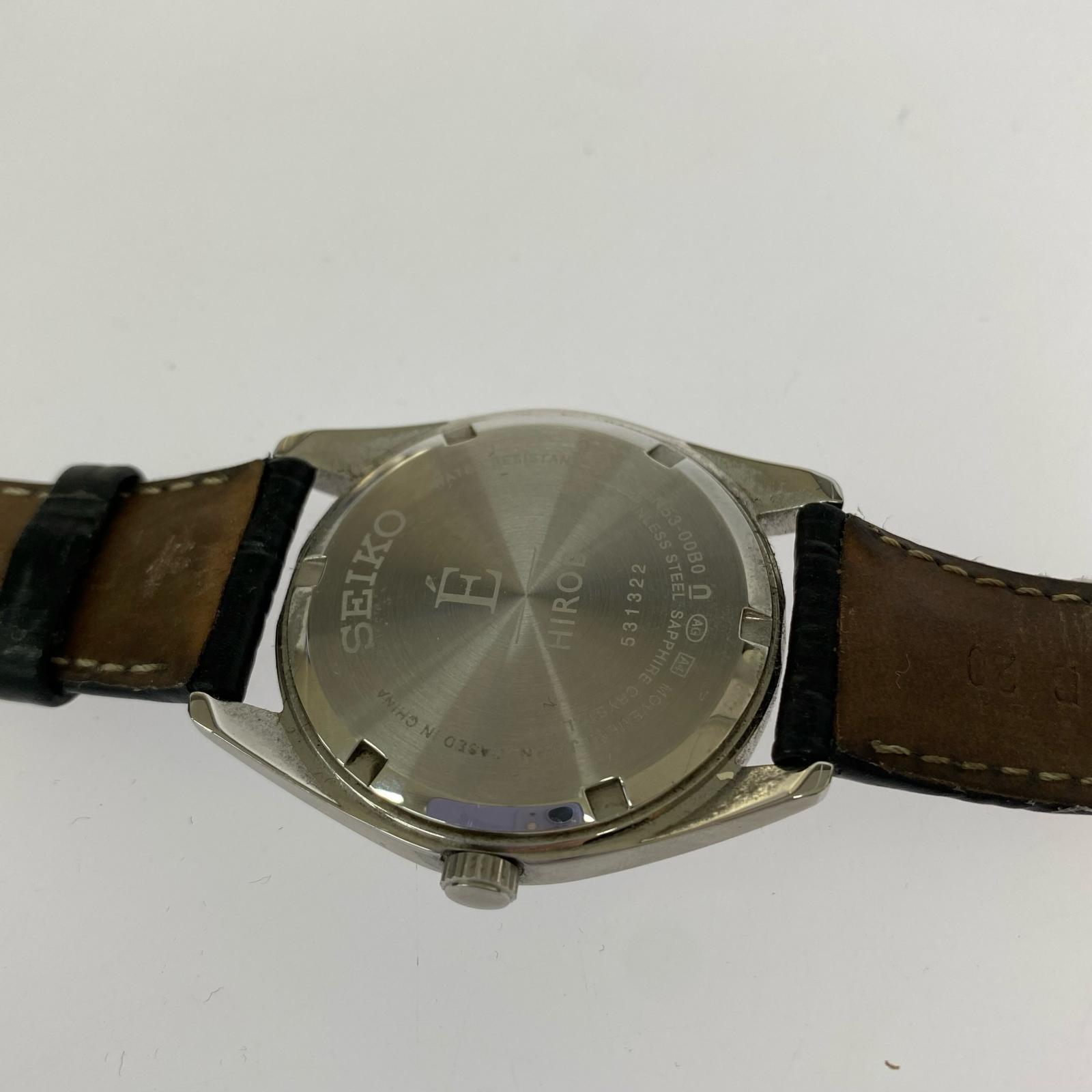 腕時計 EDIFICE×HIROB 別注 6N53-00B0 クオーツ ブラック