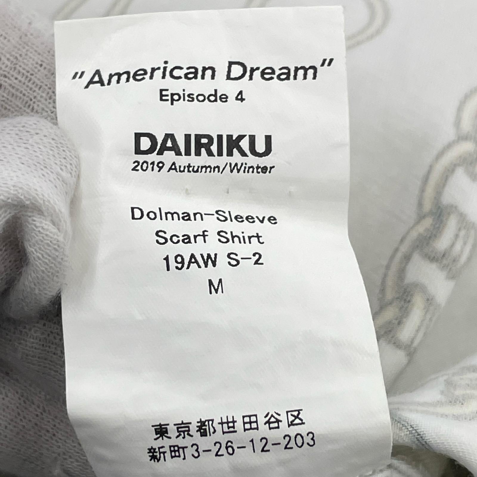 長袖シャツ ドルマンシャツ AMERICAN DREAM(-) M ホワイト
