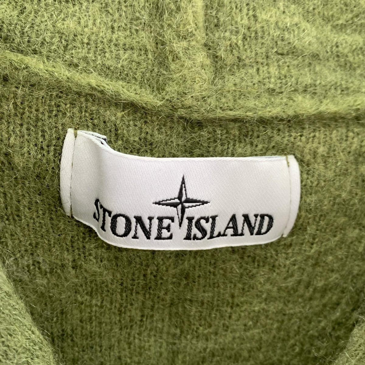 パーカー mohair knit hoodie GRN XL カーキ
