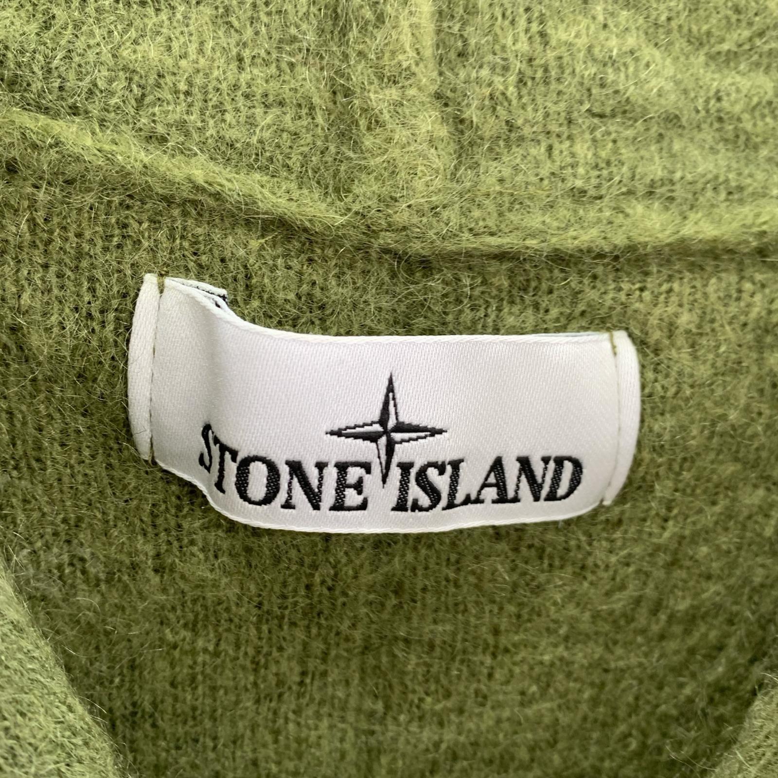 パーカー mohair knit hoodie GRN XL カーキ