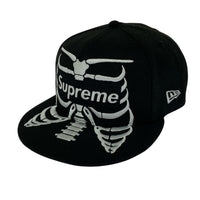 キャップ Supreme×new era bones box logo 黒 ブラック