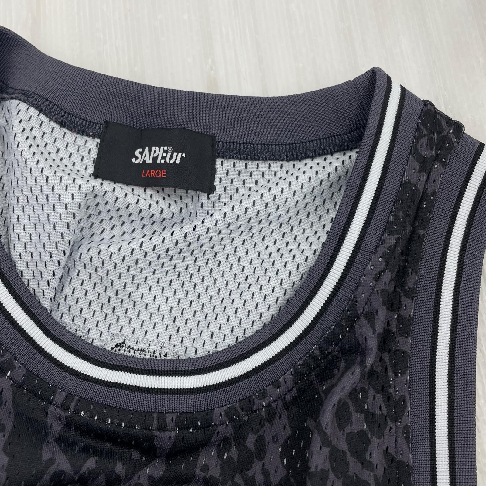 タンクトップ SAPeur basket tank top 黒 (L) L ブラック