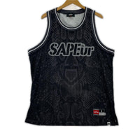 タンクトップ SAPeur basket tank top 黒 (L) L ブラック