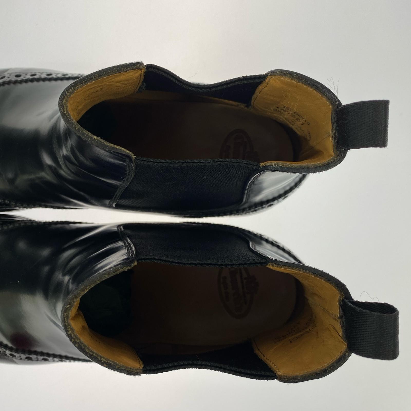 ブーツ ショートサイドゴアブーツ/size37.5 ブラック