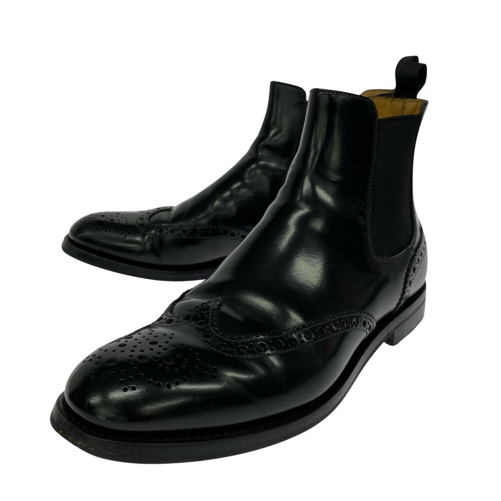 ブーツ ショートサイドゴアブーツ/size37.5 ブラック