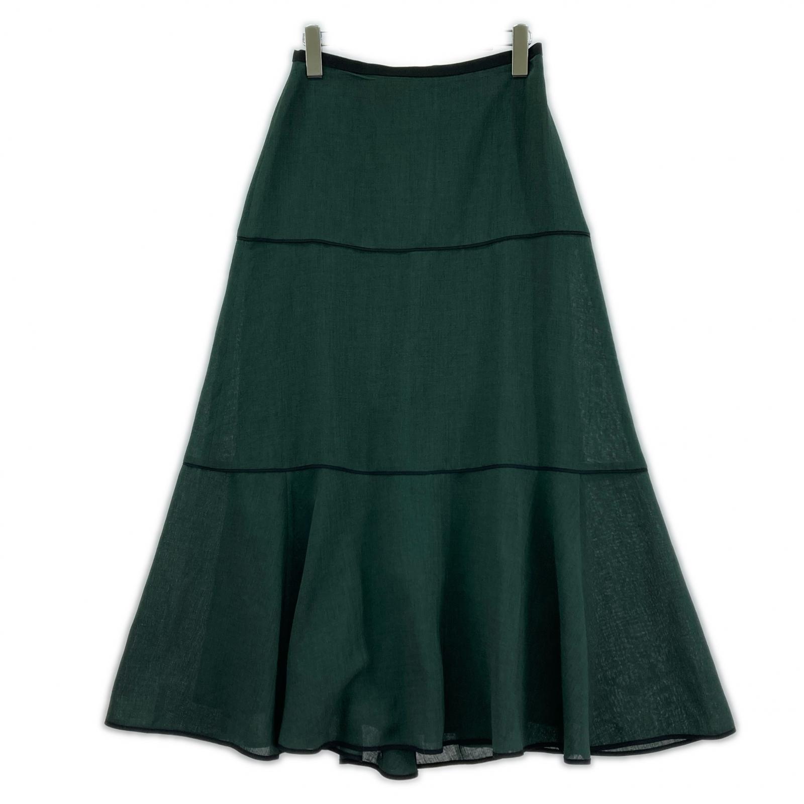 ロングスカート cefinn 緑 グリーン