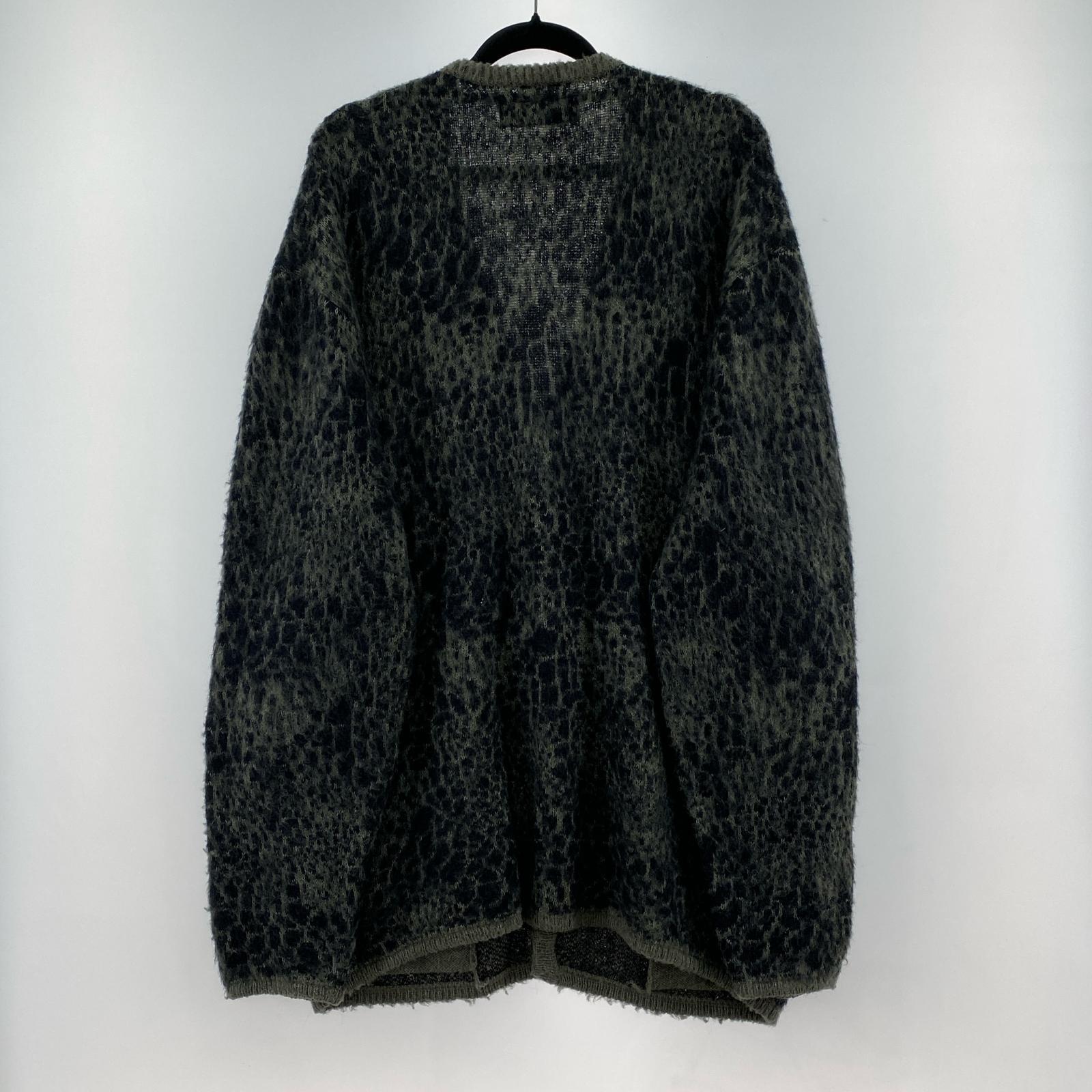 パーカー 21AW MOHAIR CARDIGAN XL 212FUNH-KNM04 ブラック